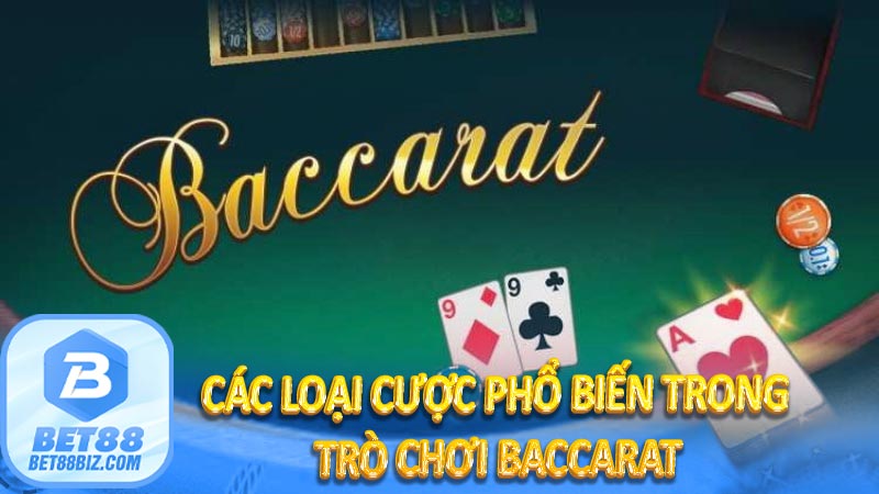 Các loại cược phổ biến trong trò chơi Baccarat