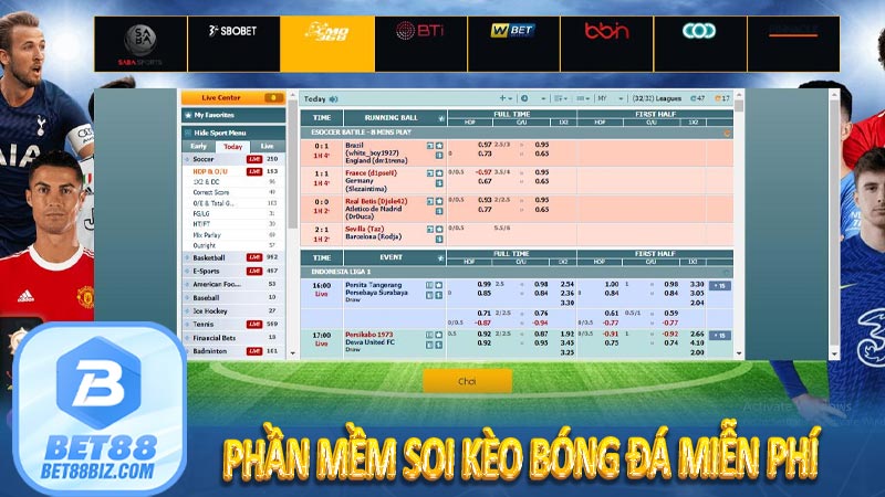 phần mềm soi kèo bóng đá miễn phí